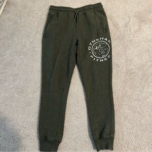 gymshark legacy jogger sweat size small olive green EUC